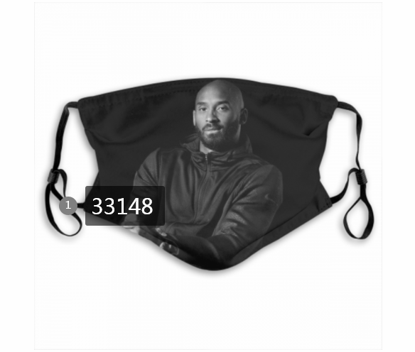 2021 NBA Los Angeles Lakers #24 kobe bryant 33148 Dust mask with filter